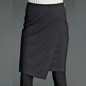 Cabi Asymmetrical Ponte Wrap Skirt Size 0